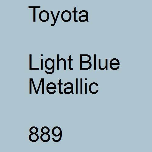 Toyota, Light Blue Metallic, 889.